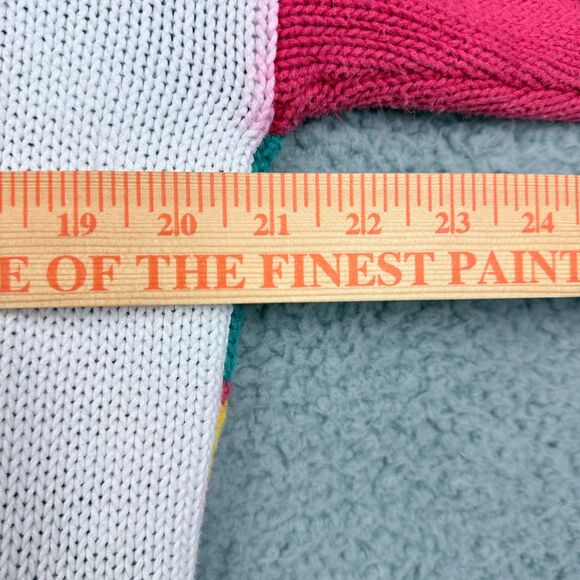 Vintage Yarnworks Ugly Christmas Sweater Bear Tree Snowman Bells Men’s M/L - Picture 7 of 7